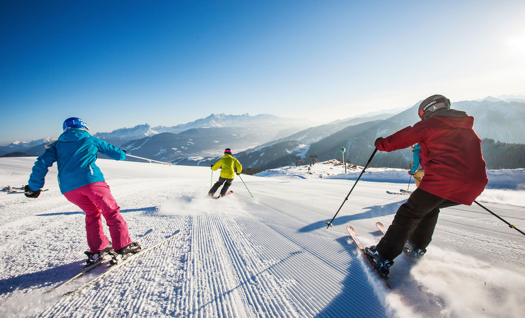 Skifahren im Frühling in Ski amadé © Flachau Tourismus